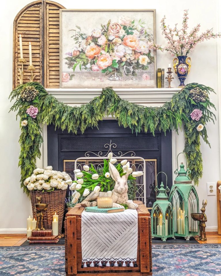 30 Spring Mantel Decorating Ideas to Refresh Your Home with Style and ...
