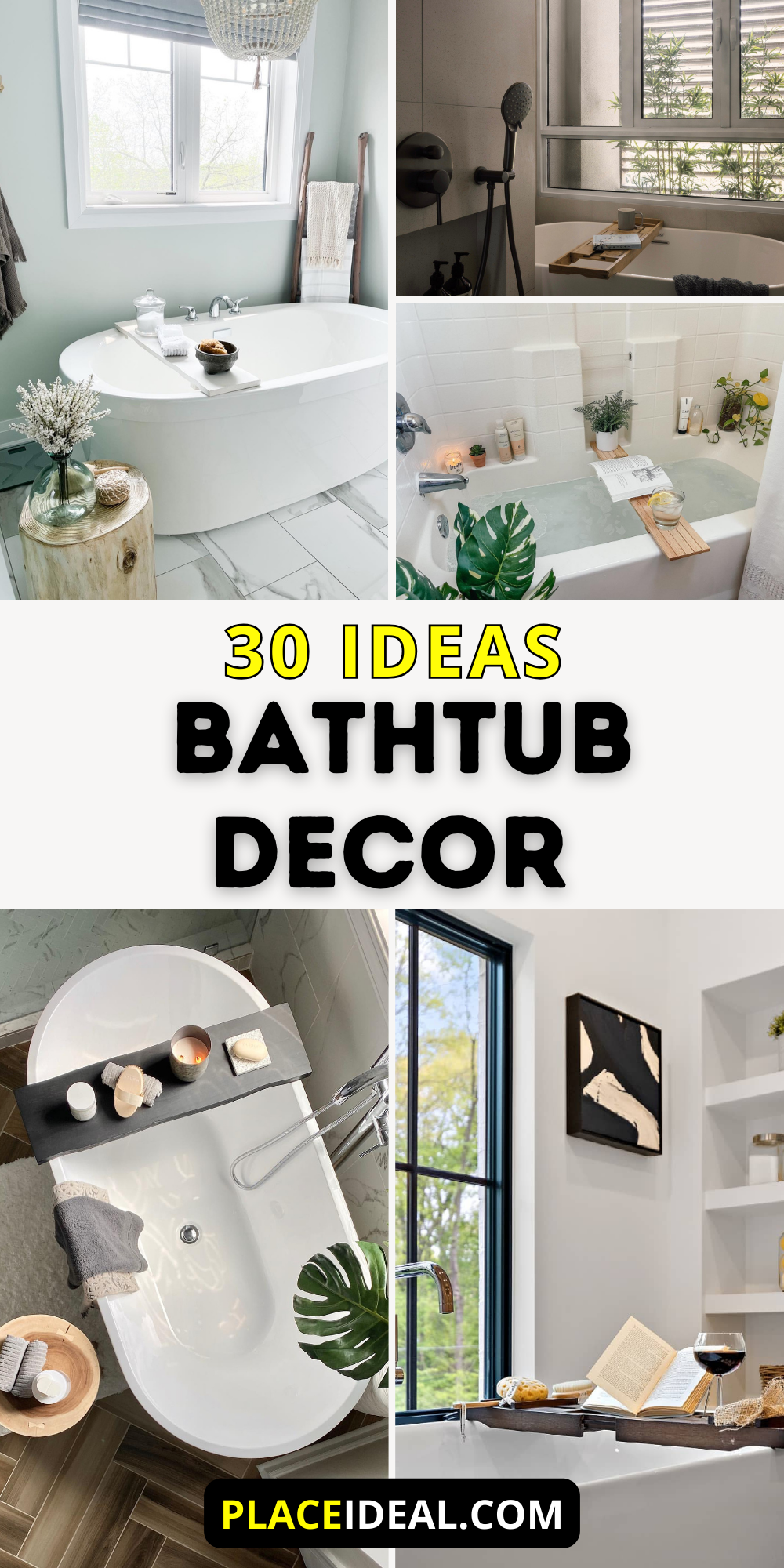 30 Bathtub Decor Ideas to Transform Your Bathroom into a Luxurious ...
