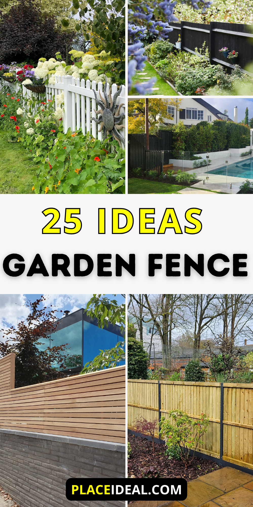 25 Garden Fence Ideas That Transform Your Outdoor Space with Style and ...