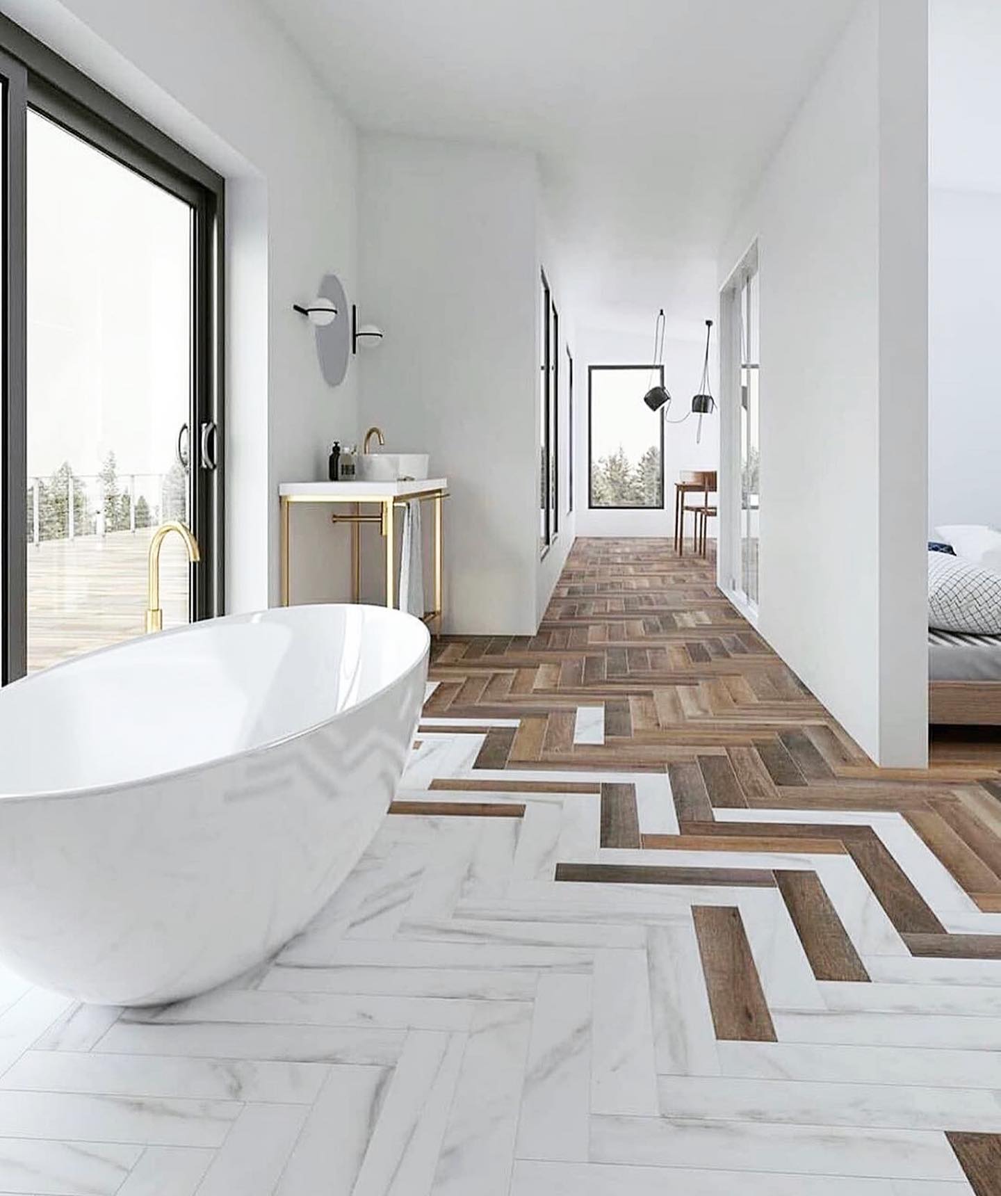 30 Bathroom Floor Tile Ideas: From Modern Elegance to Timeless Patterns ...