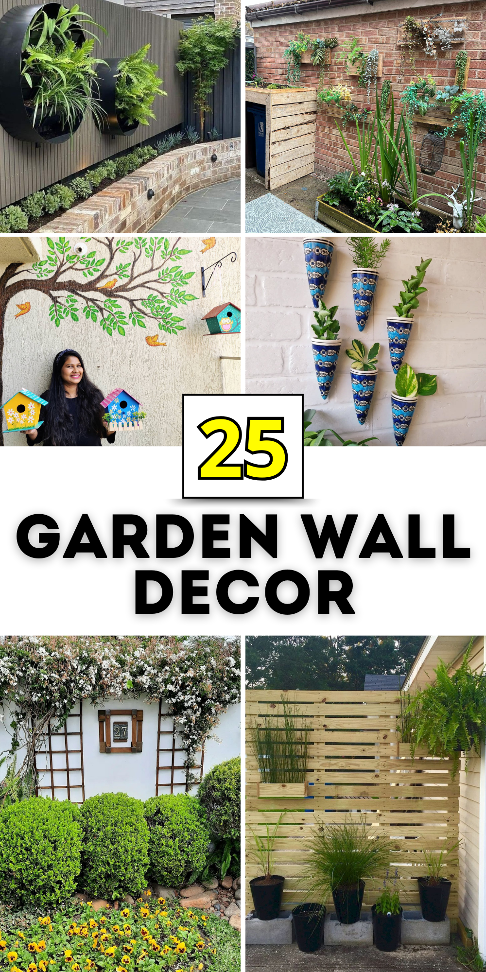 25 Garden Wall Decor Ideas to Transform Your Outdoor Space with Style ...