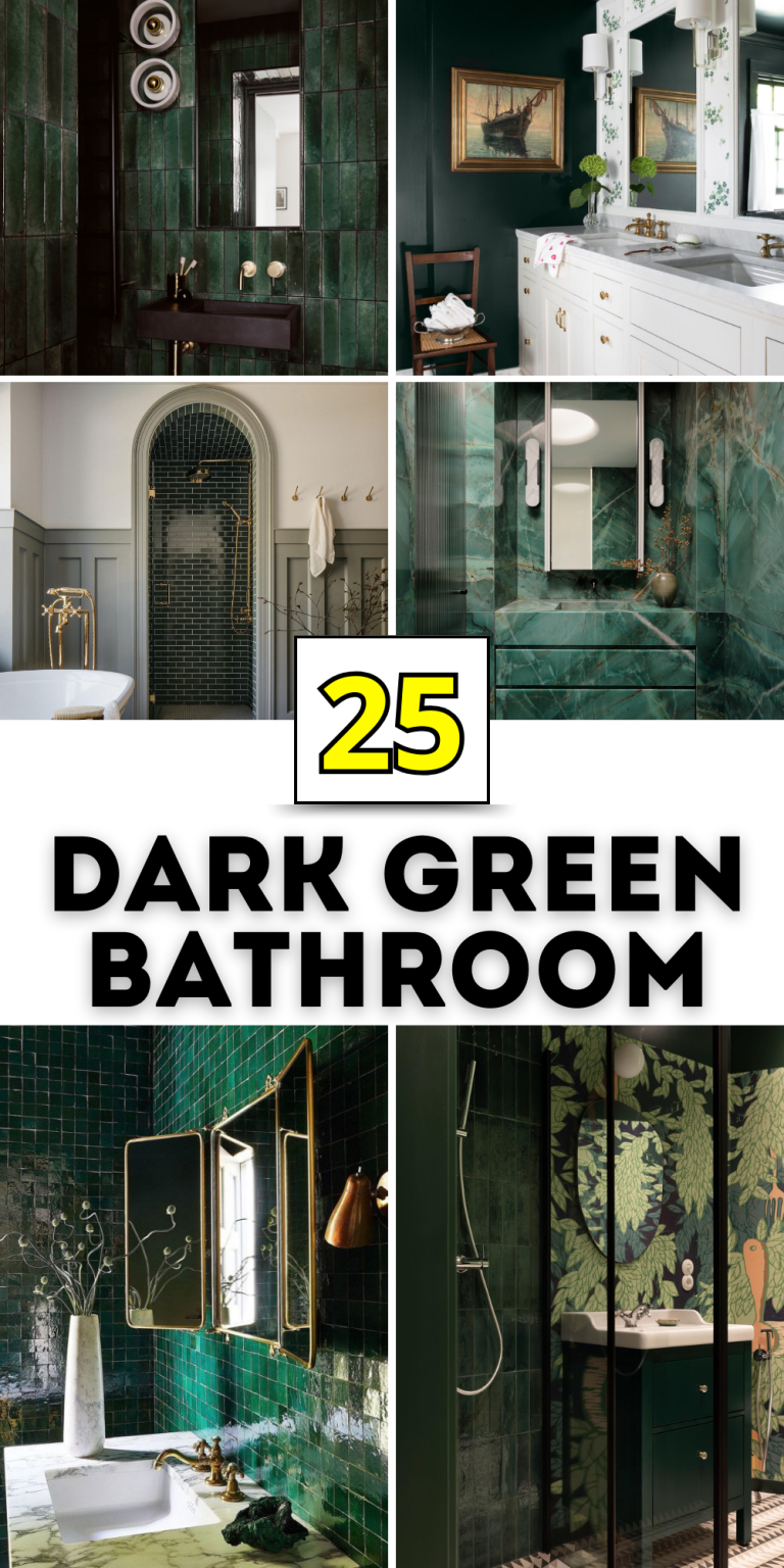 25 Dark Green Bathroom Ideas: Elegant Designs for a Stylish Remodel ...