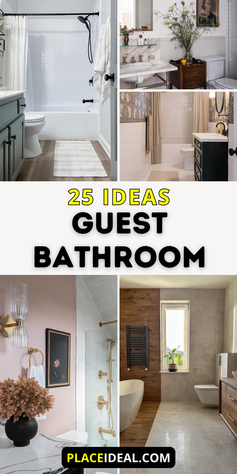 25 Guest Bathroom Ideas That Will Impress Your Guests – Stylish and ...