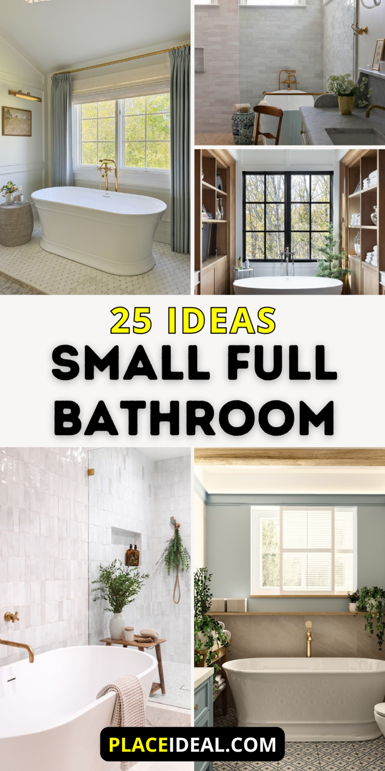 25 Small Full Bathroom Ideas: Stylish Designs to Transform Tiny Spaces ...