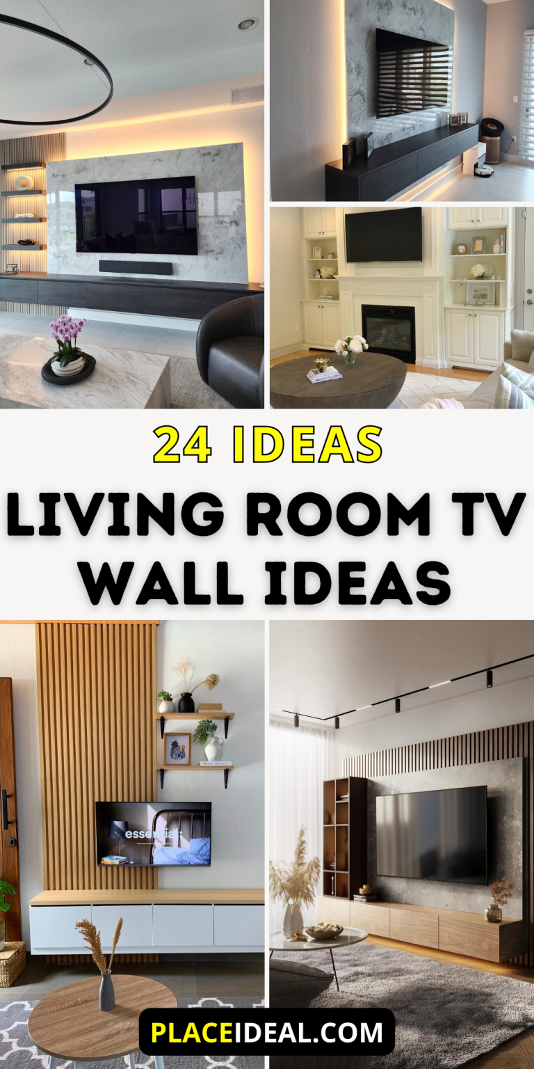 24 Living Room TV Wall Ideas That Transform Your Space with Style and ...