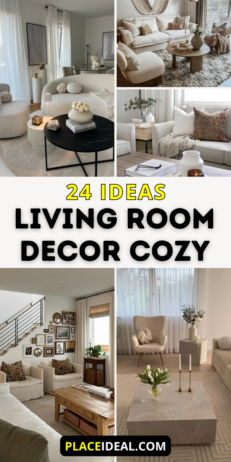 24 Living Room Decor Cozy Ideas to Transform Your Space into a Stylish ...