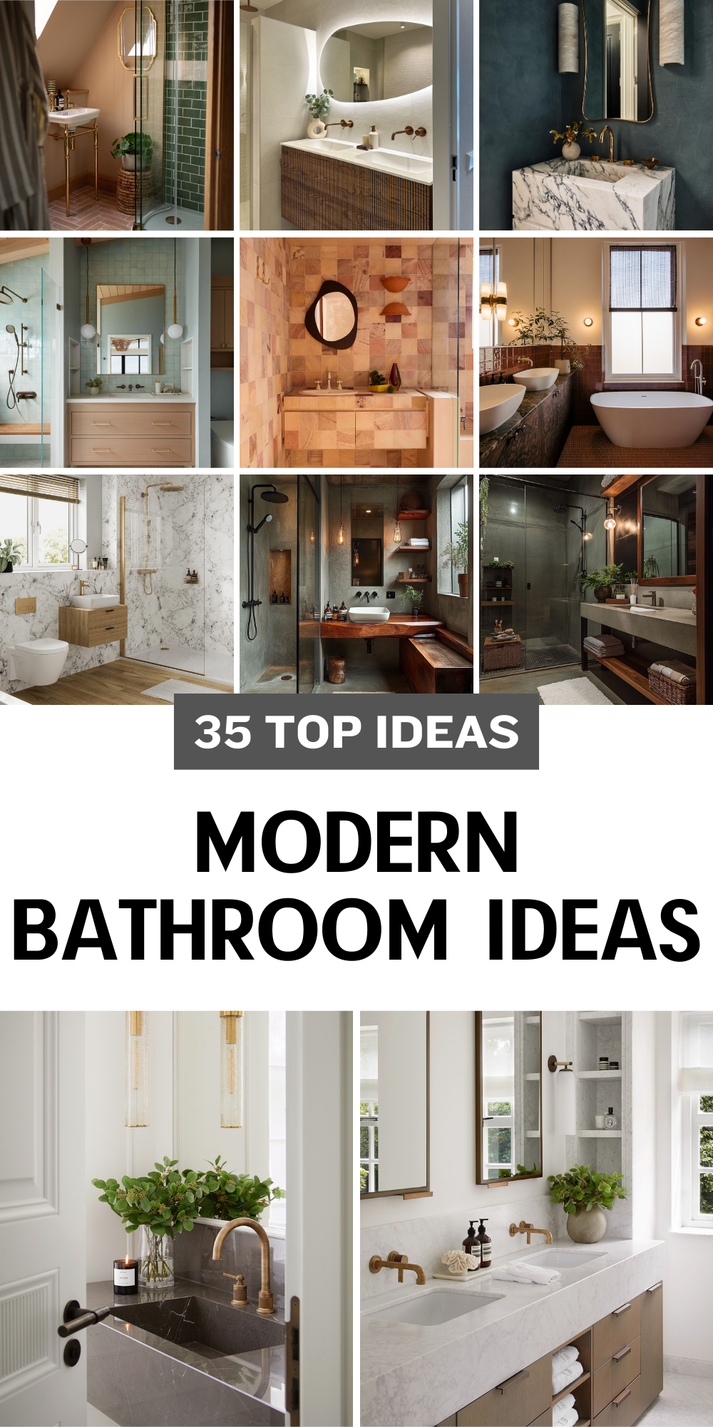 35 Modern Bathroom Ideas to Transform Your Space with Luxury and Style ...