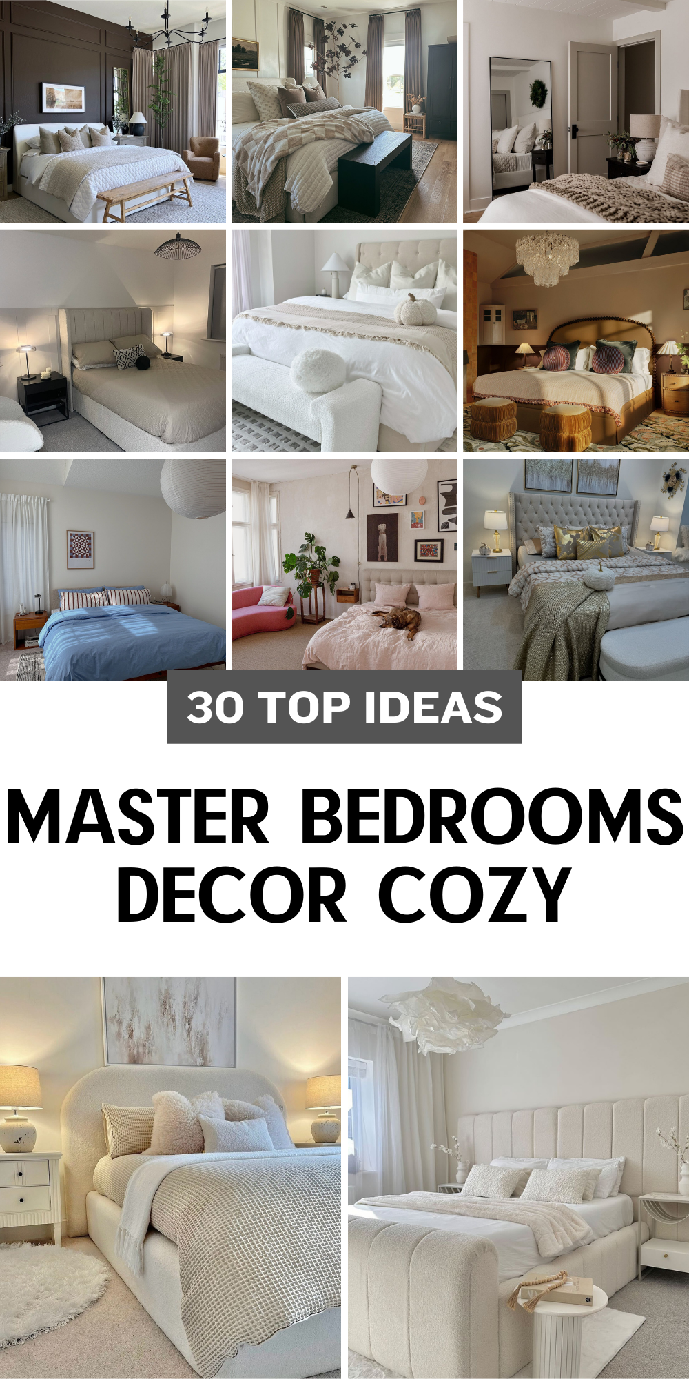 30 Cozy Master Bedroom Decor Ideas for a Relaxing and Stylish Retreat ...