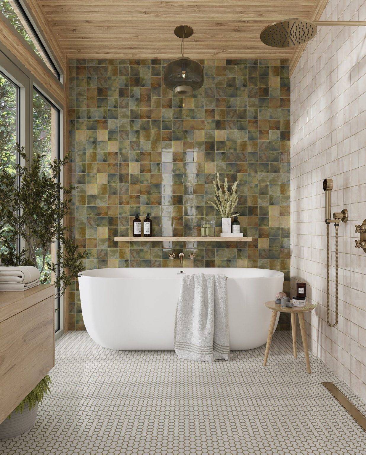 25 Green Tile Bathroom Ideas for a Stylish and Functional Space ...