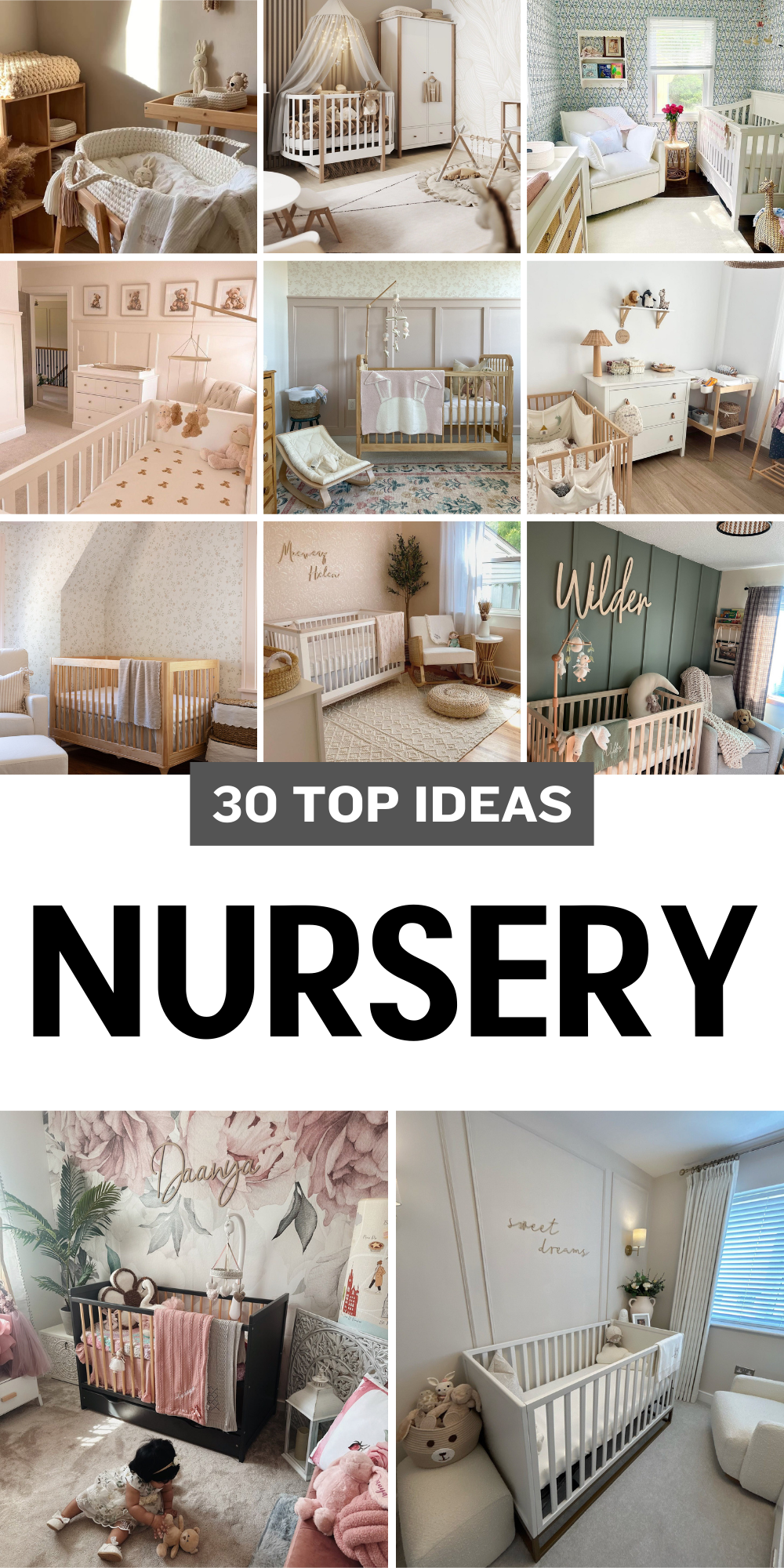30 Nursery Ideas: Charming Designs for a Stylish and Cozy Baby Room ...