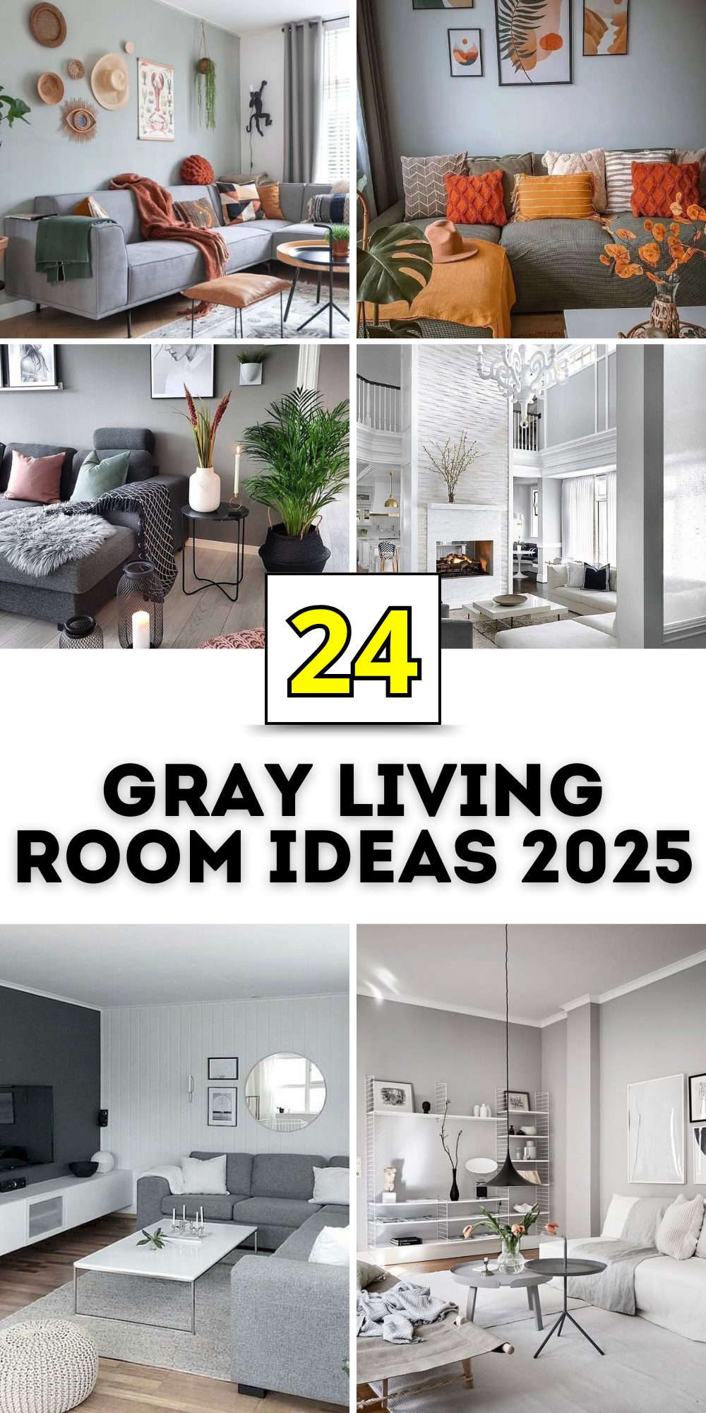 24 Gray Living Room Ideas 2025: Stylish, Cozy and Modern Designs for ...
