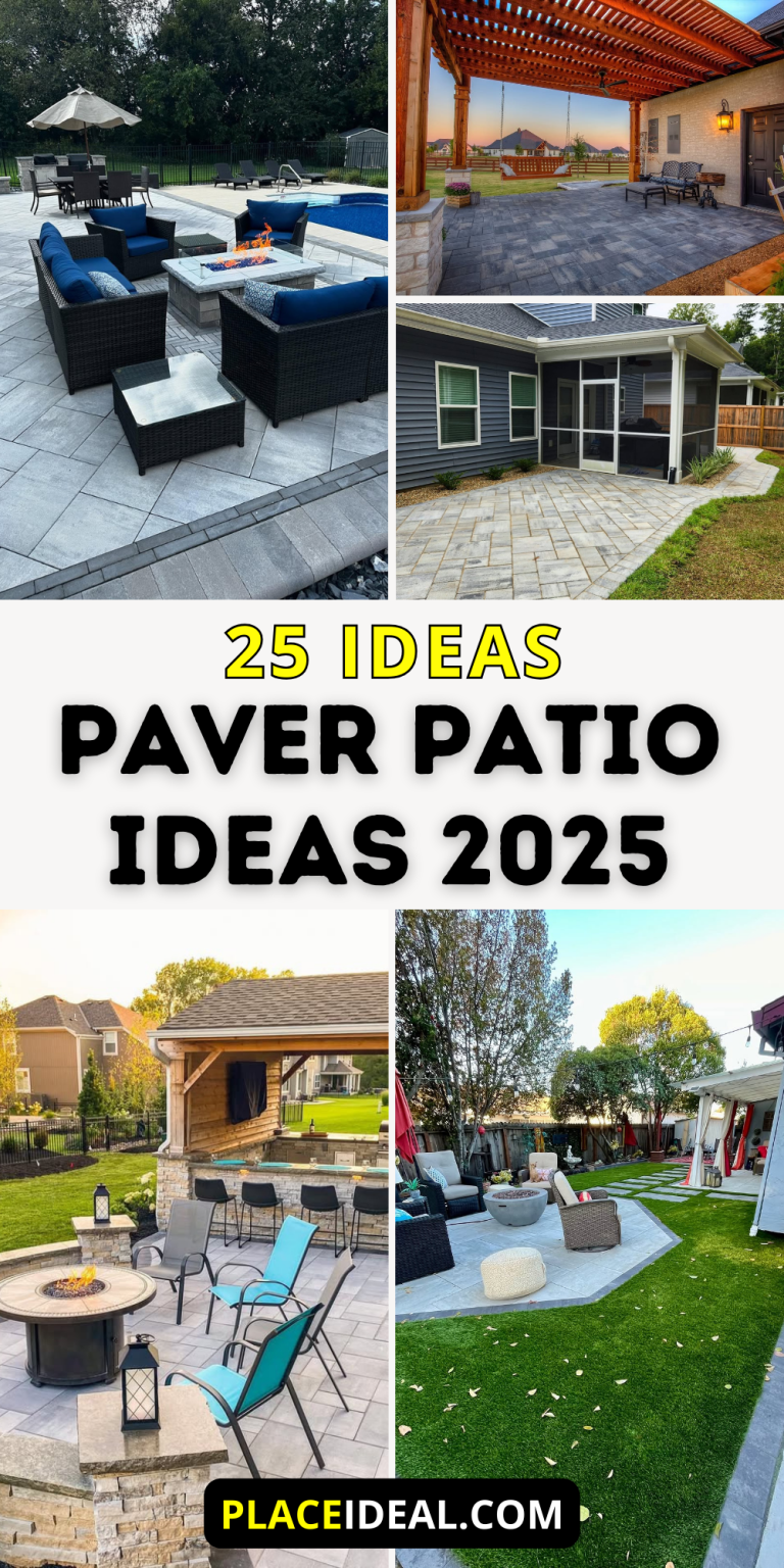 25 Paver Patio Ideas 2025: Stunning and Budget-Friendly Designs for ...