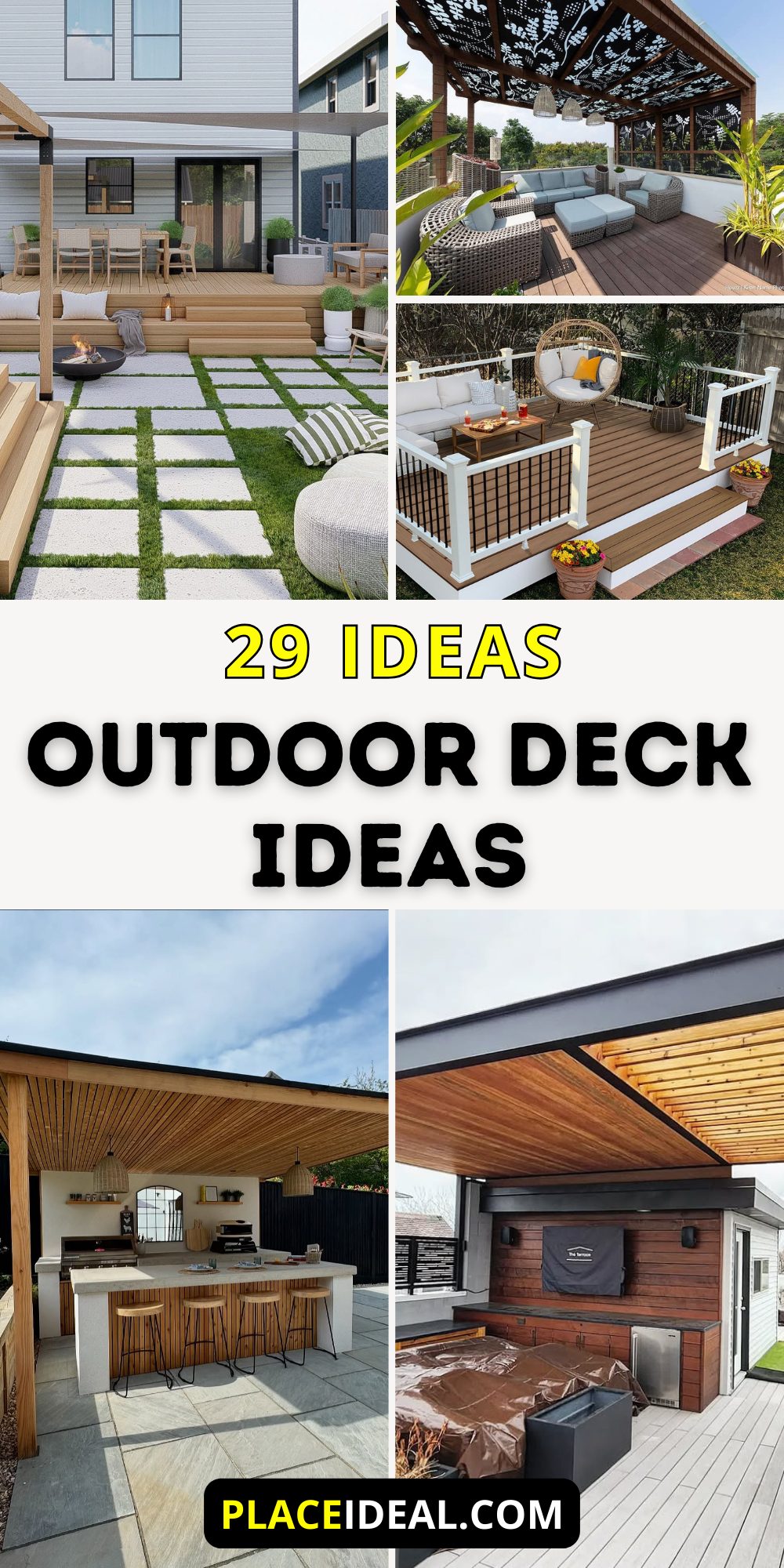 29 Outdoor Deck Ideas: Stunning Designs for Cozy, Modern and Budget ...