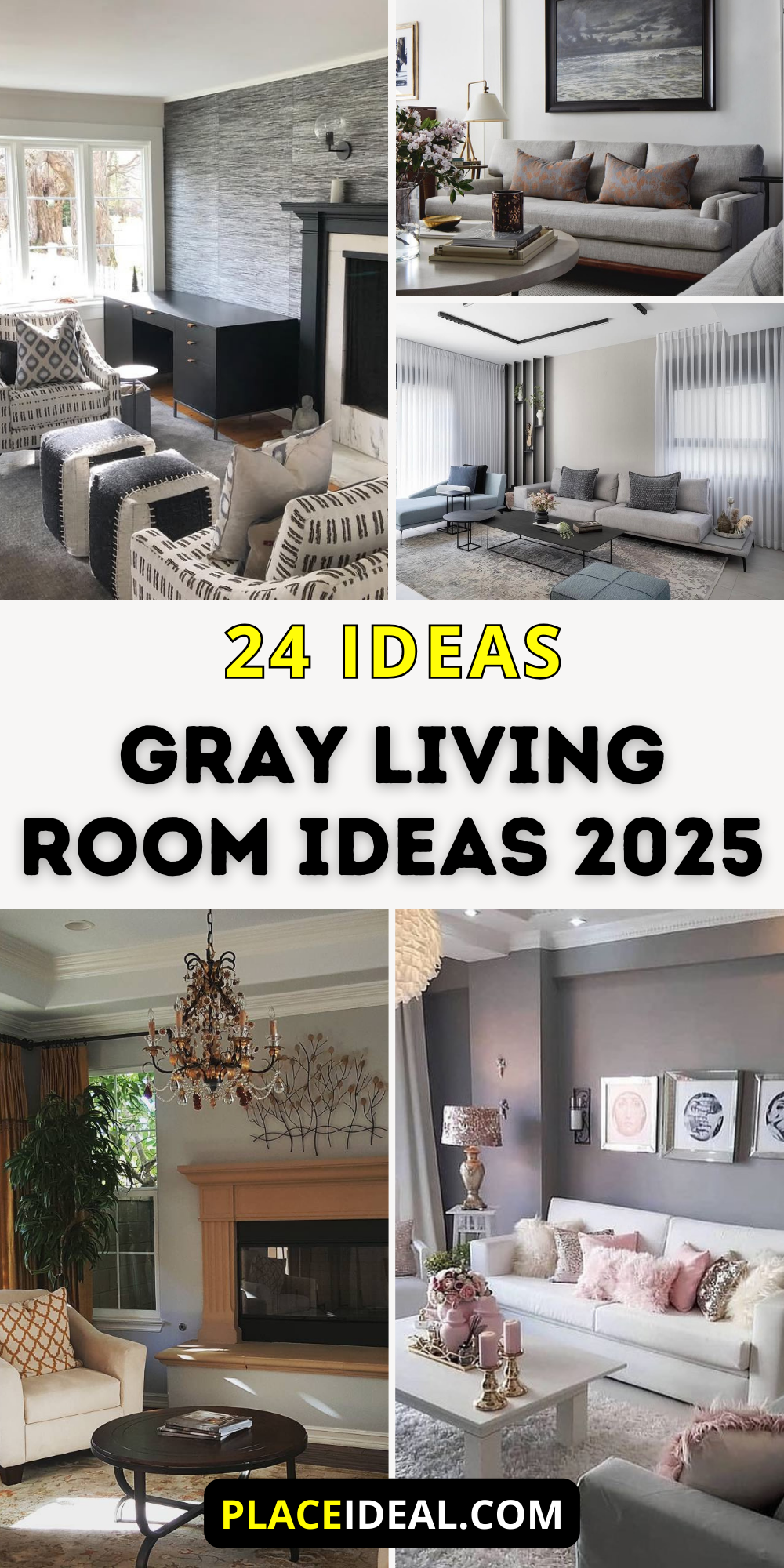 24 Gray Living Room Ideas 2025: Stylish, Cozy and Modern Designs for ...