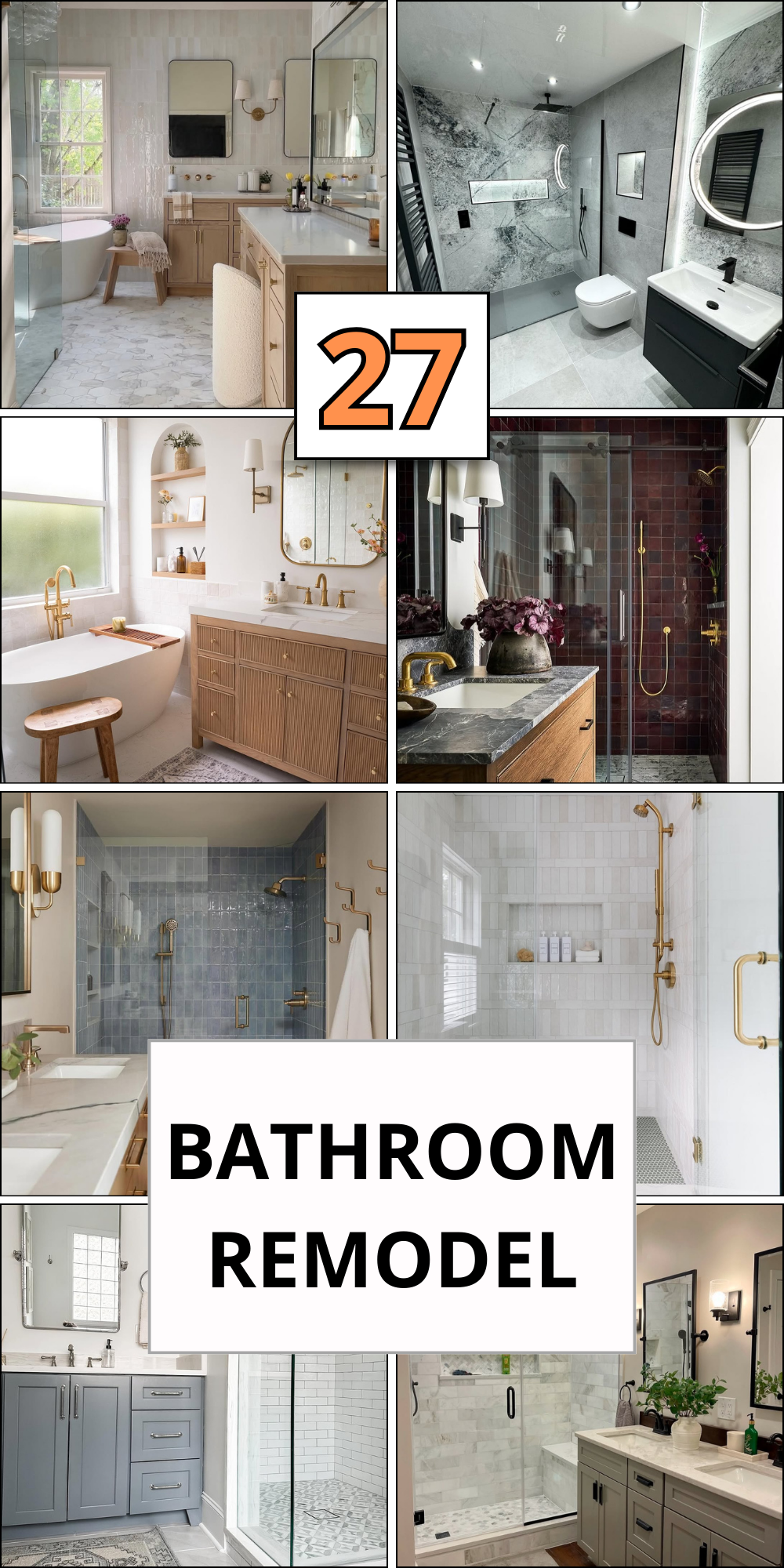 27 Bathroom Remodel Ideas for 2025: Stunning Designs for Small, Luxury ...