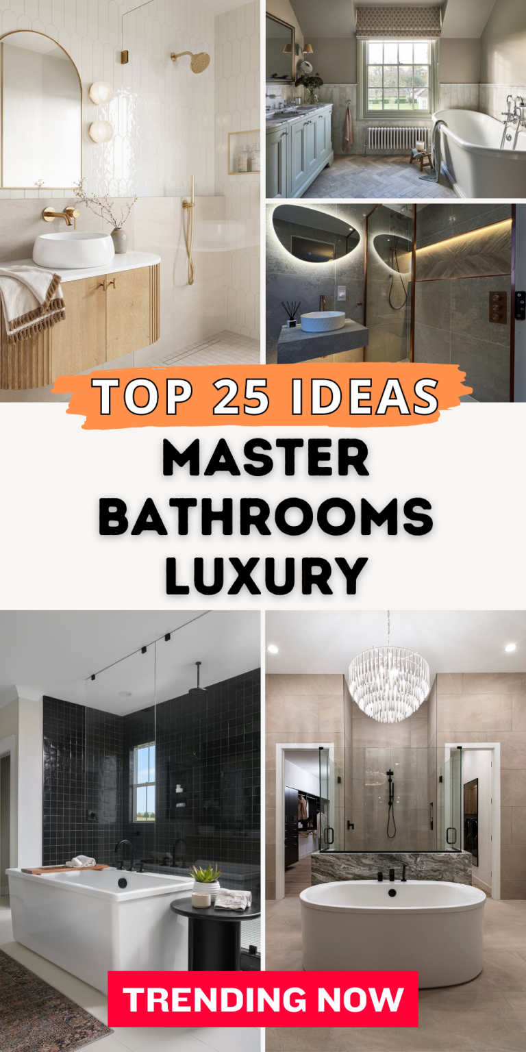 25 Master Bathrooms Luxury 2025: Stunning Designs for a Modern, Elegant ...