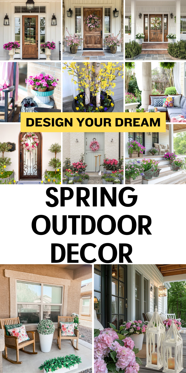 30 Spring Outdoor Decor Ideas to Refresh Your Porch & Front Doors with ...