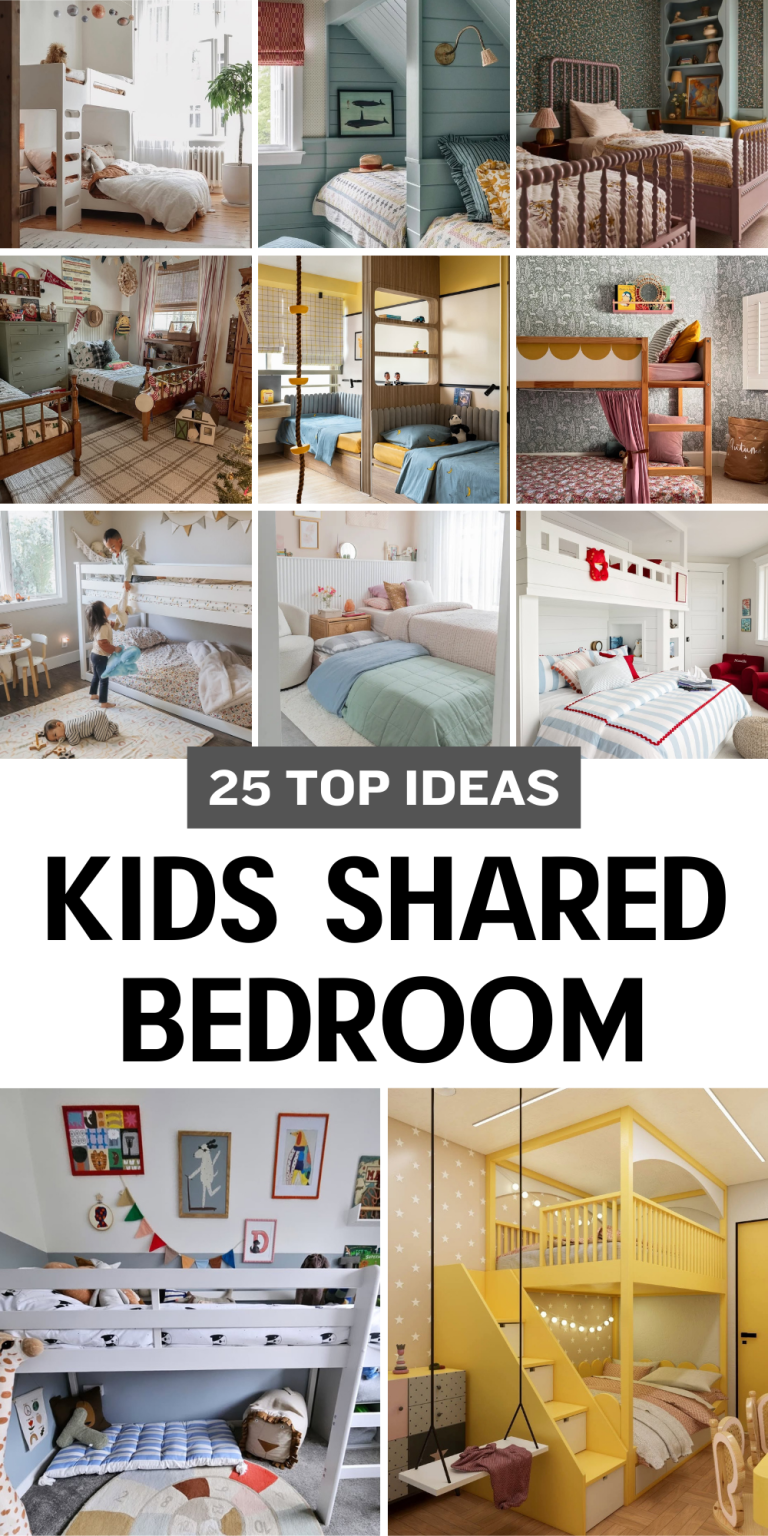 25 Kids Shared Bedroom Ideas – Smart Layouts, Space-Saving Beds and ...