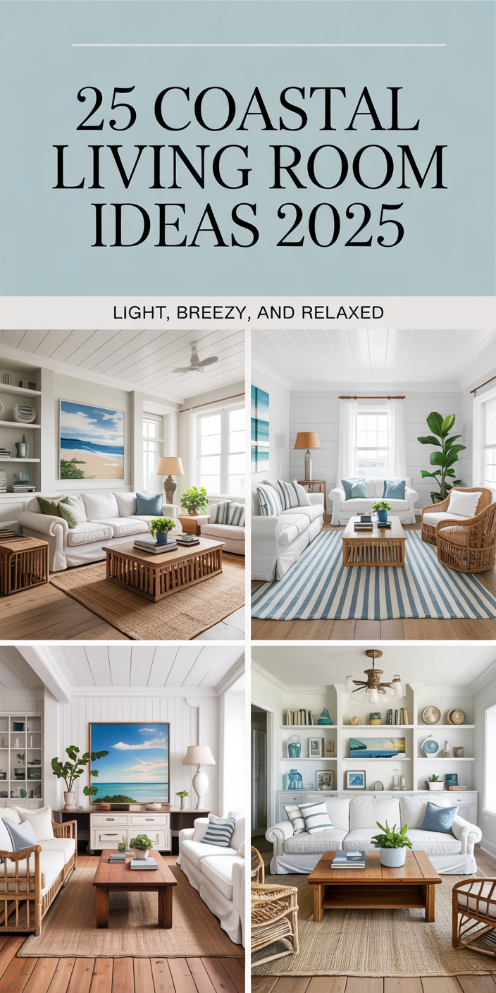 25 Coastal Living Room 2025 Ideas That Are Calm, Cozy, and Totally Chic ...