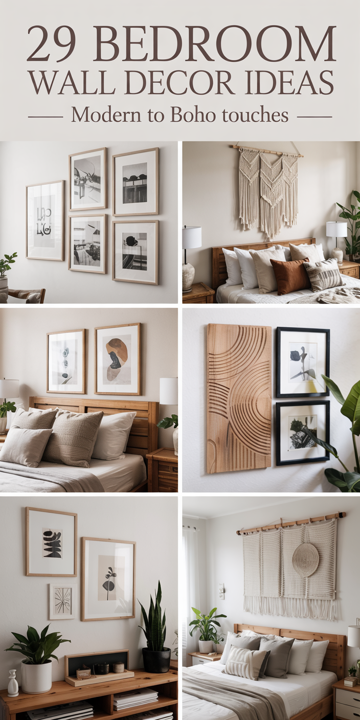 29 Bedroom Wall Decor Ideas That Will Instantly Elevate Your Space with ...