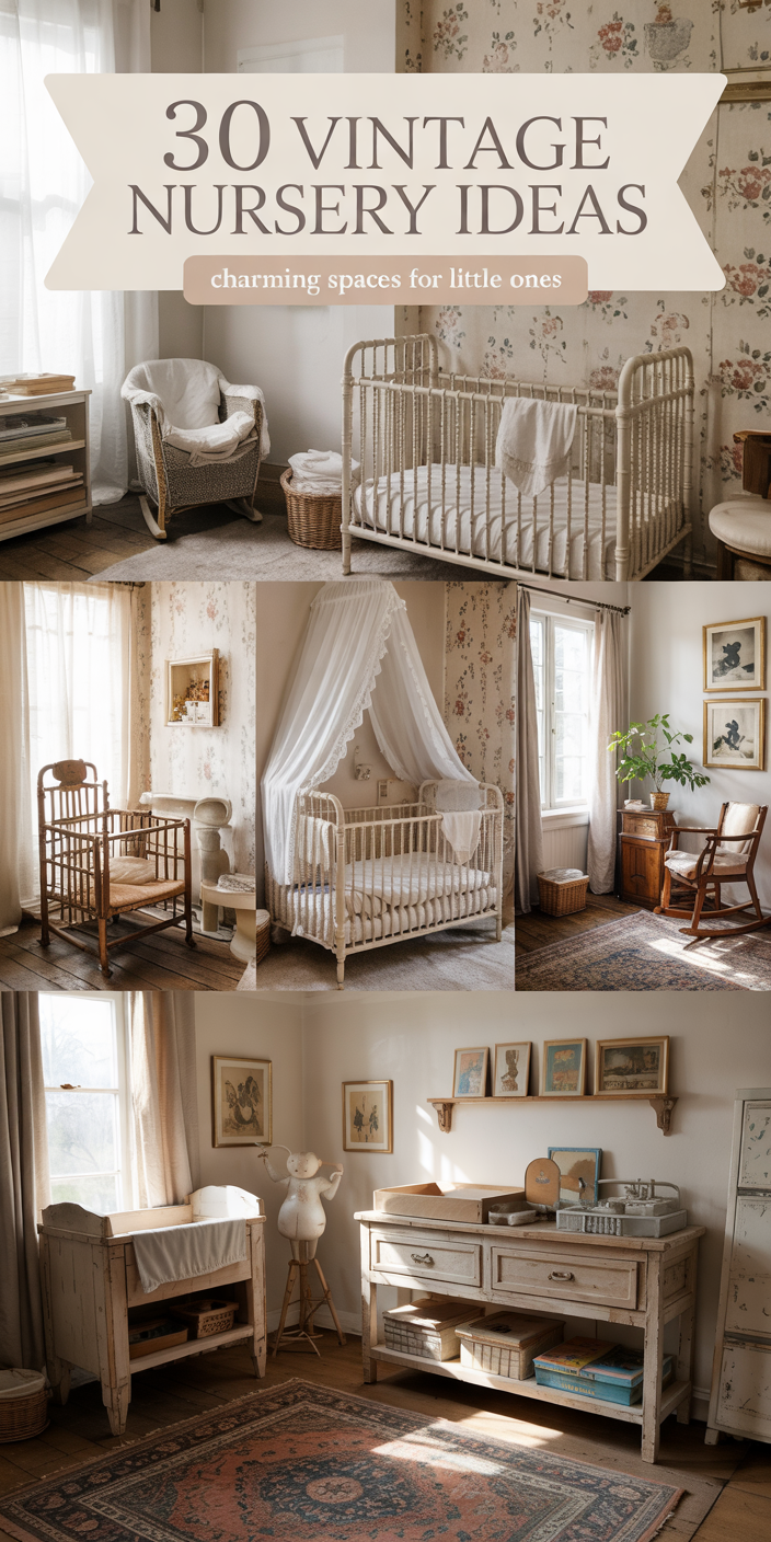 30 Vintage Nursery Ideas That Blend Timeless Charm with Cozy Decor for ...