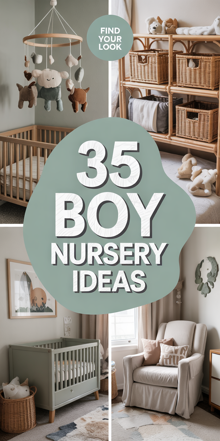 35 Boy Nursery Ideas That Blend Classic Charm with Modern Style for ...