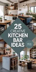 25 Kitchen Bar Ideas That Will Instantly Elevate Your Home – From Cozy ...
