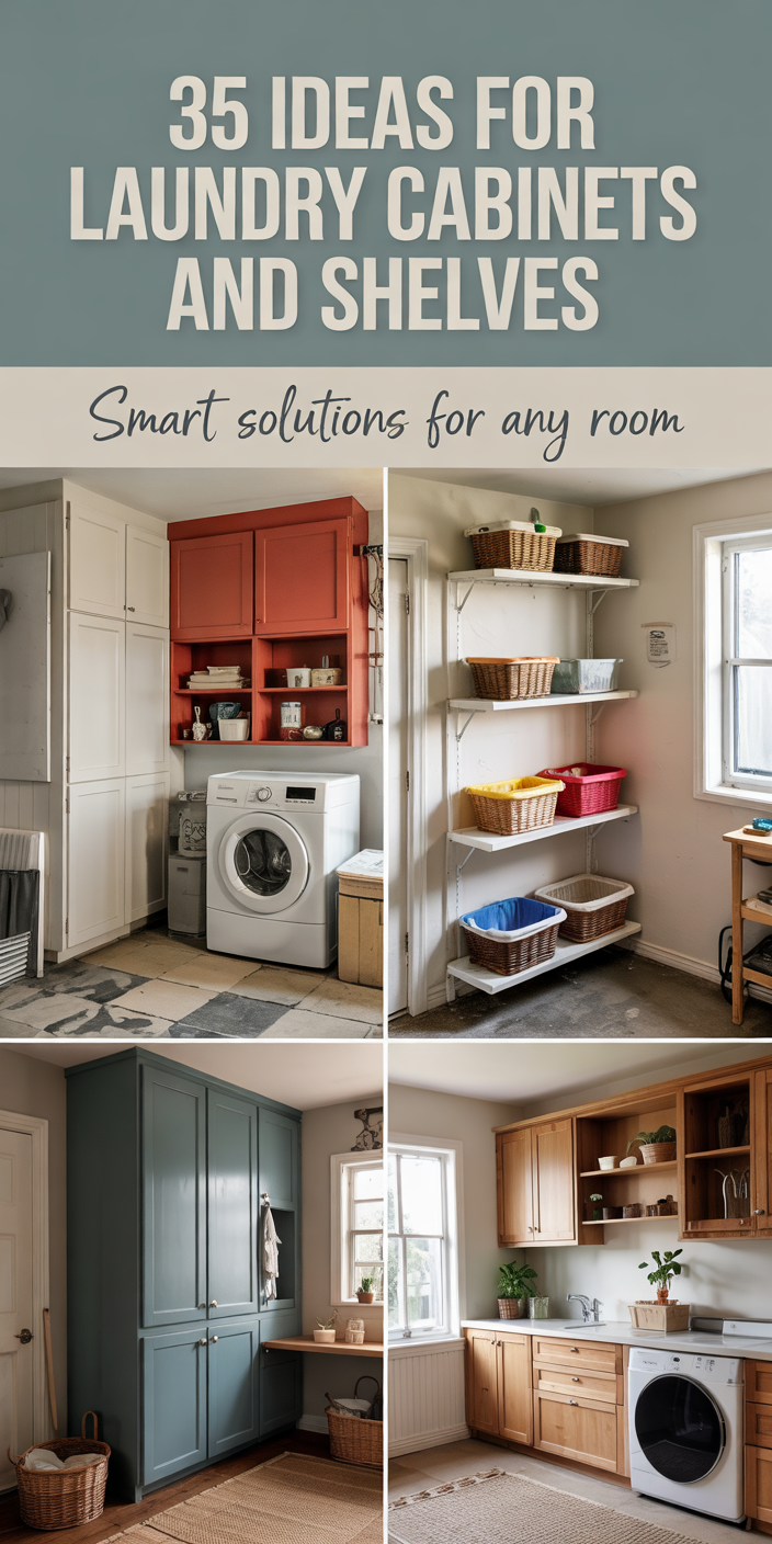35 Laundry Room Cabinets and Shelves to Transform Your Space with Smart ...