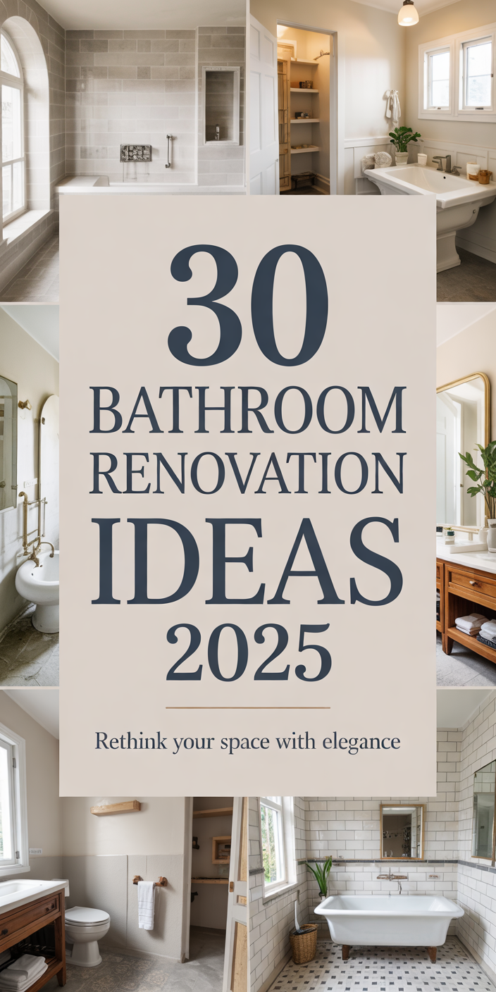 30 Bathroom Renovation Ideas 2025 That Will Instantly Upgrade Your ...