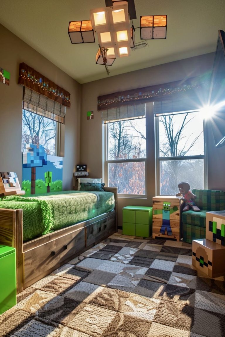 25 Minecraft Bedroom Ideas 2025 That Will Transform Any Kid’s Room into ...