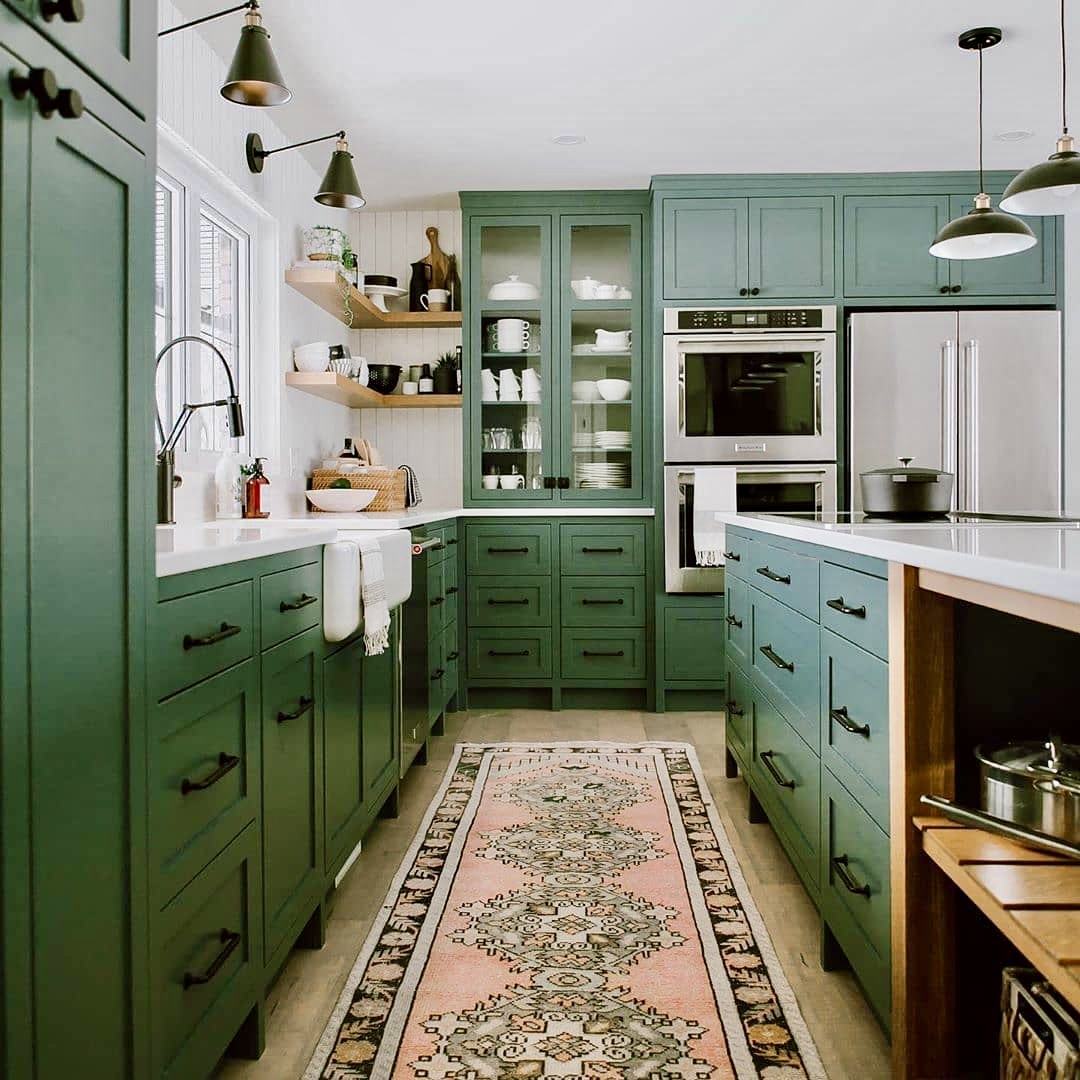 25 Green Kitchen Designs 2025 That Will Make You Rethink White Cabinets Forever - placeideal.com