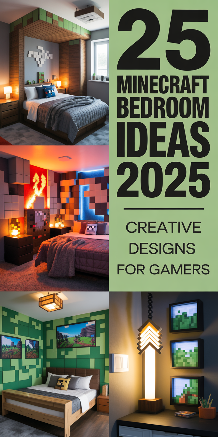 25 Minecraft Bedroom Ideas 2025 That Will Transform Any Kid’s Room into ...