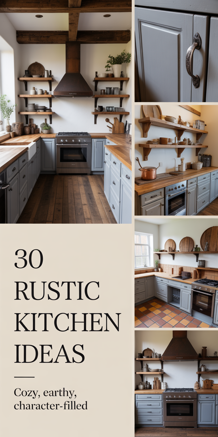 30 Rustic Kitchen Ideas 2025 That Blend Farmhouse Charm with Modern ...