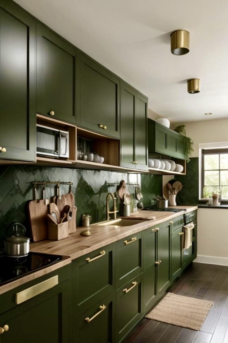 25 Green Kitchen Designs 2025 That Will Make You Rethink White Cabinets Forever - placeideal.com