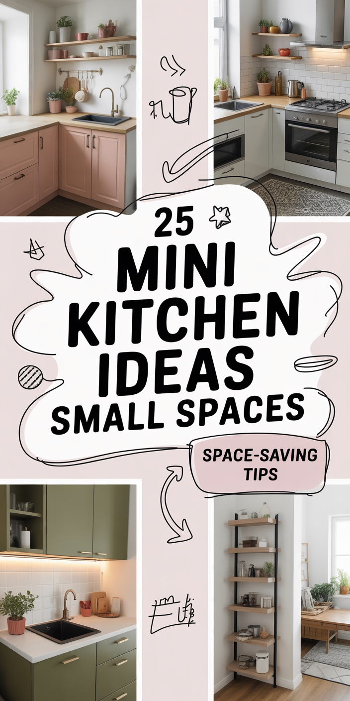 25 Mini Kitchen Ideas for Small Spaces 2025 That Make the Most of Every ...