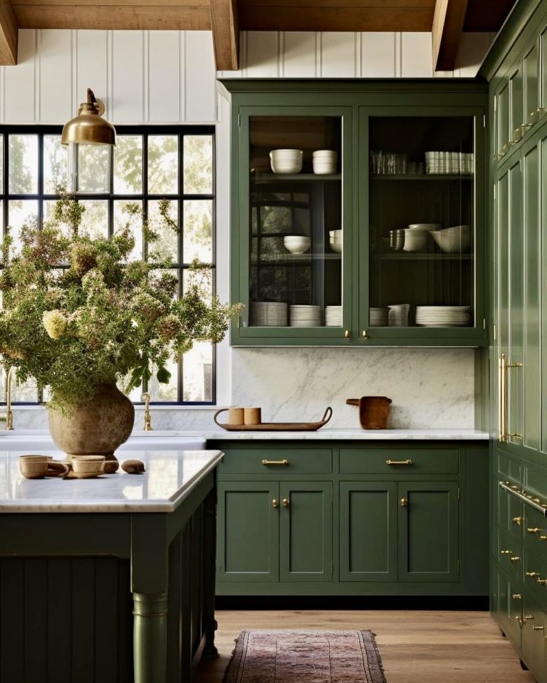 25 Green Kitchen Designs 2025 That Will Make You Rethink White Cabinets Forever - placeideal.com