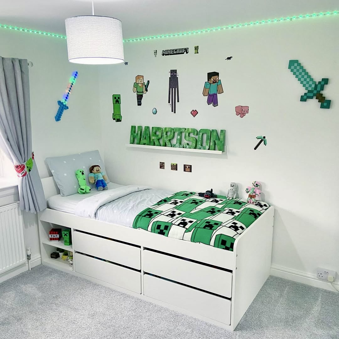 25 Minecraft Bedroom Ideas 2025 That Will Transform Any Kid’s Room into ...
