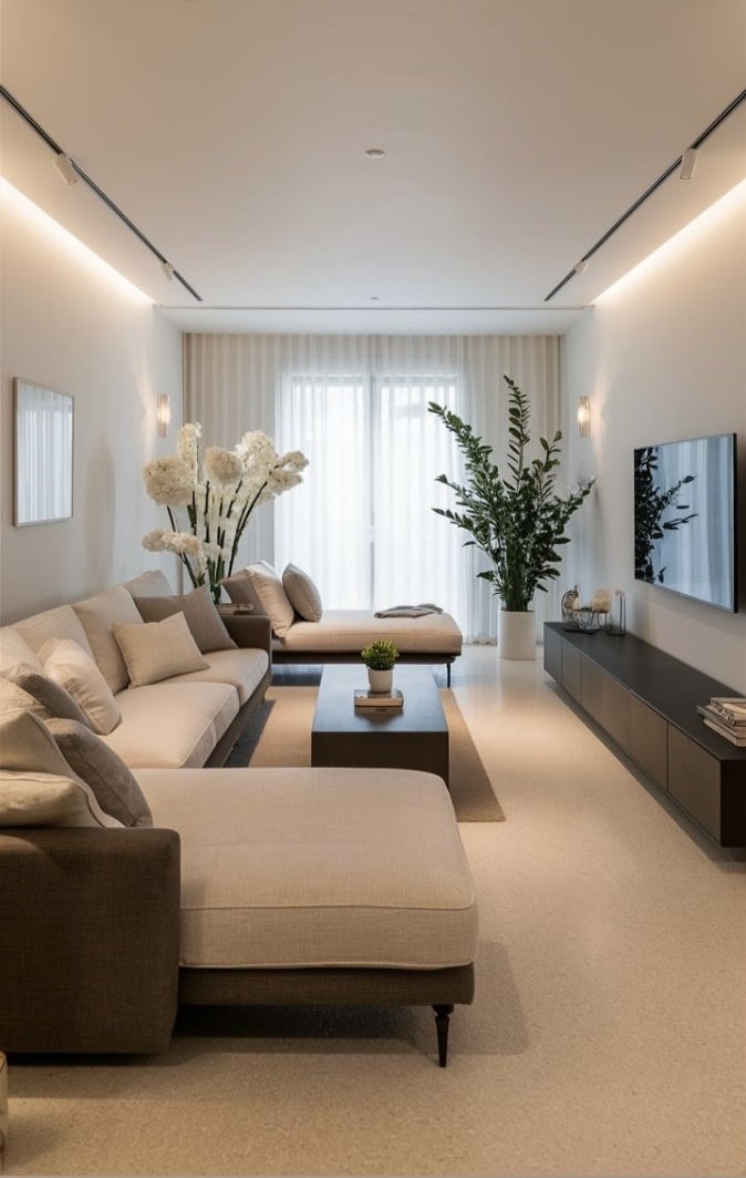 29 Rectangle Living Room 2025 Ideas with Layout Tips, Decor Inspiration ...