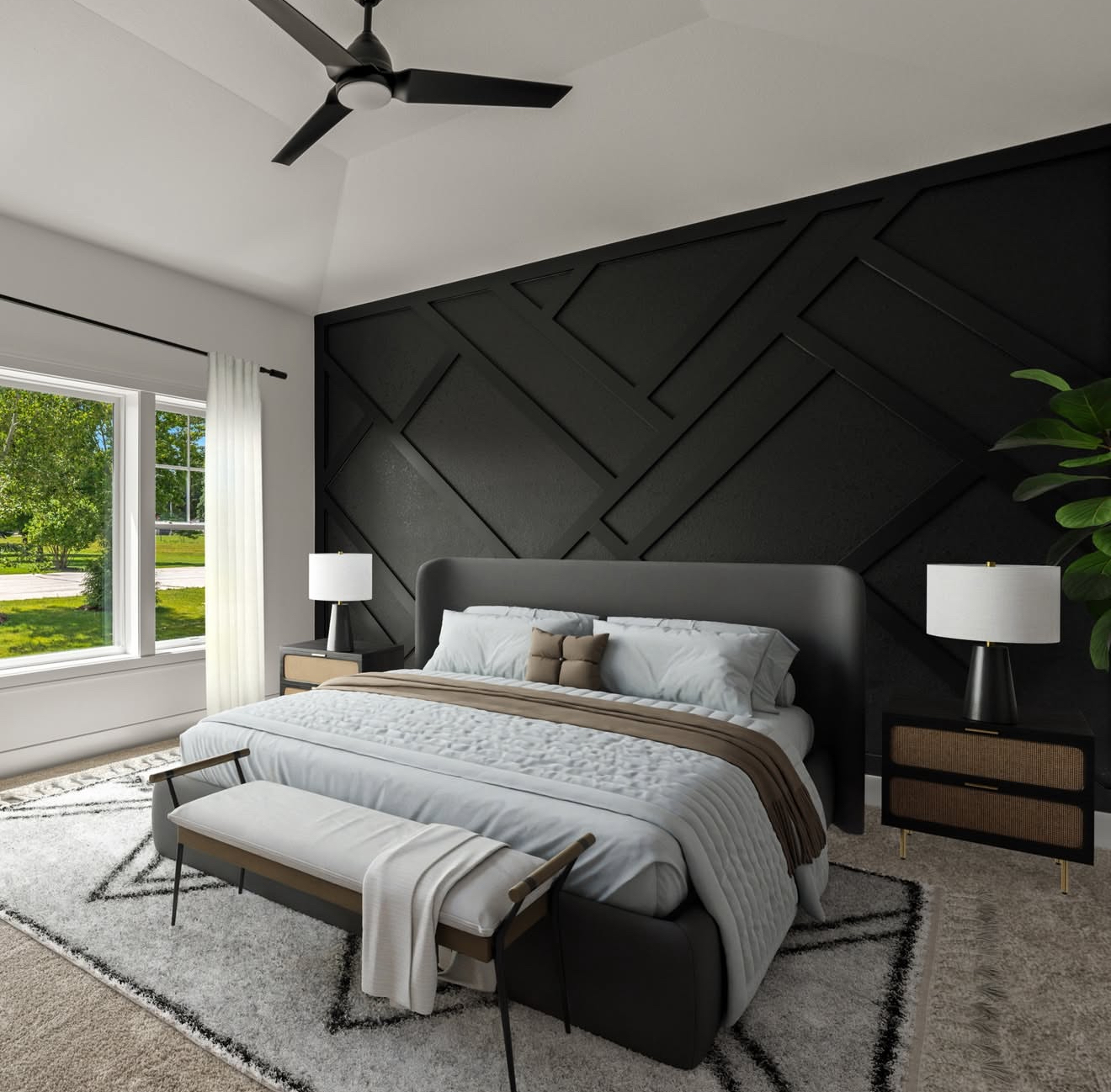 25 Black Accent Wall Bedroom Ideas That Will Instantly Elevate Your ...