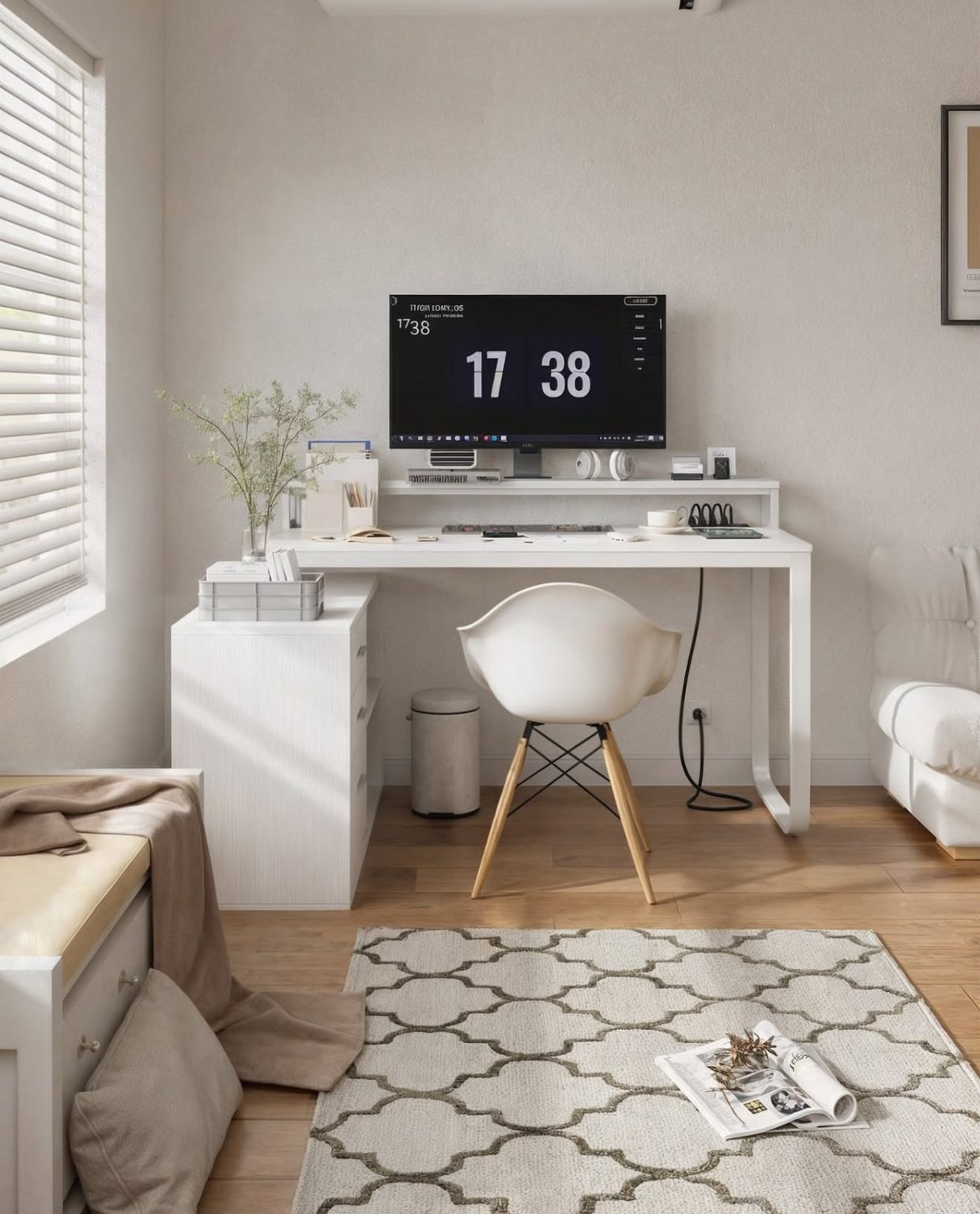 30 Office Desk Ideas for Stylish Workspaces with Aesthetic Designs and ...