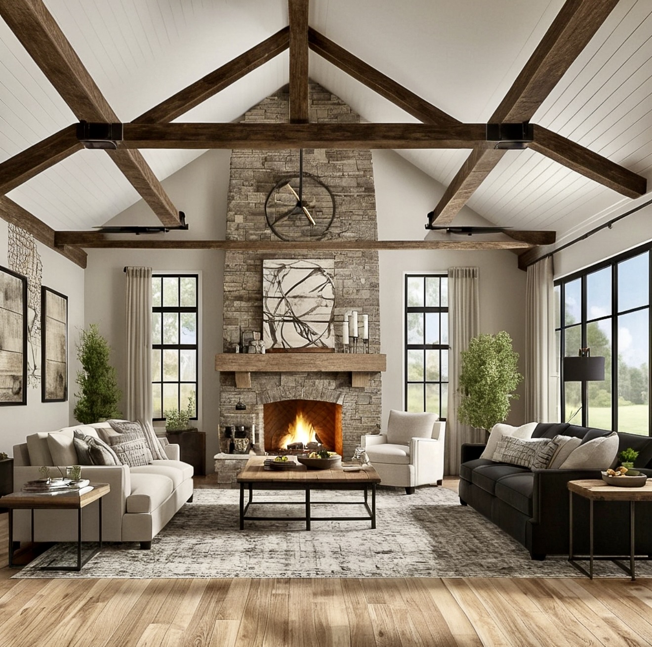 30 Modern Farmhouse Living Room 2026 – Cozy Decor Ideas, Inspiration ...