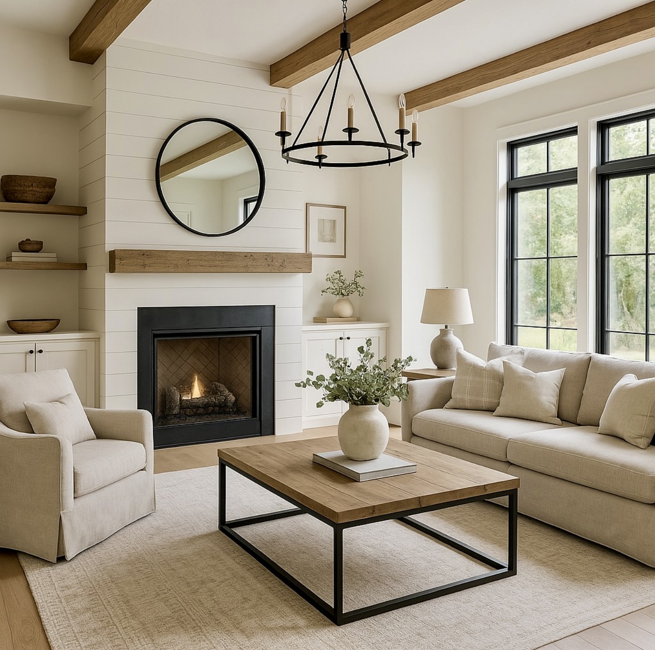 30 Modern Farmhouse Living Room 2026 – Cozy Decor Ideas, Inspiration ...