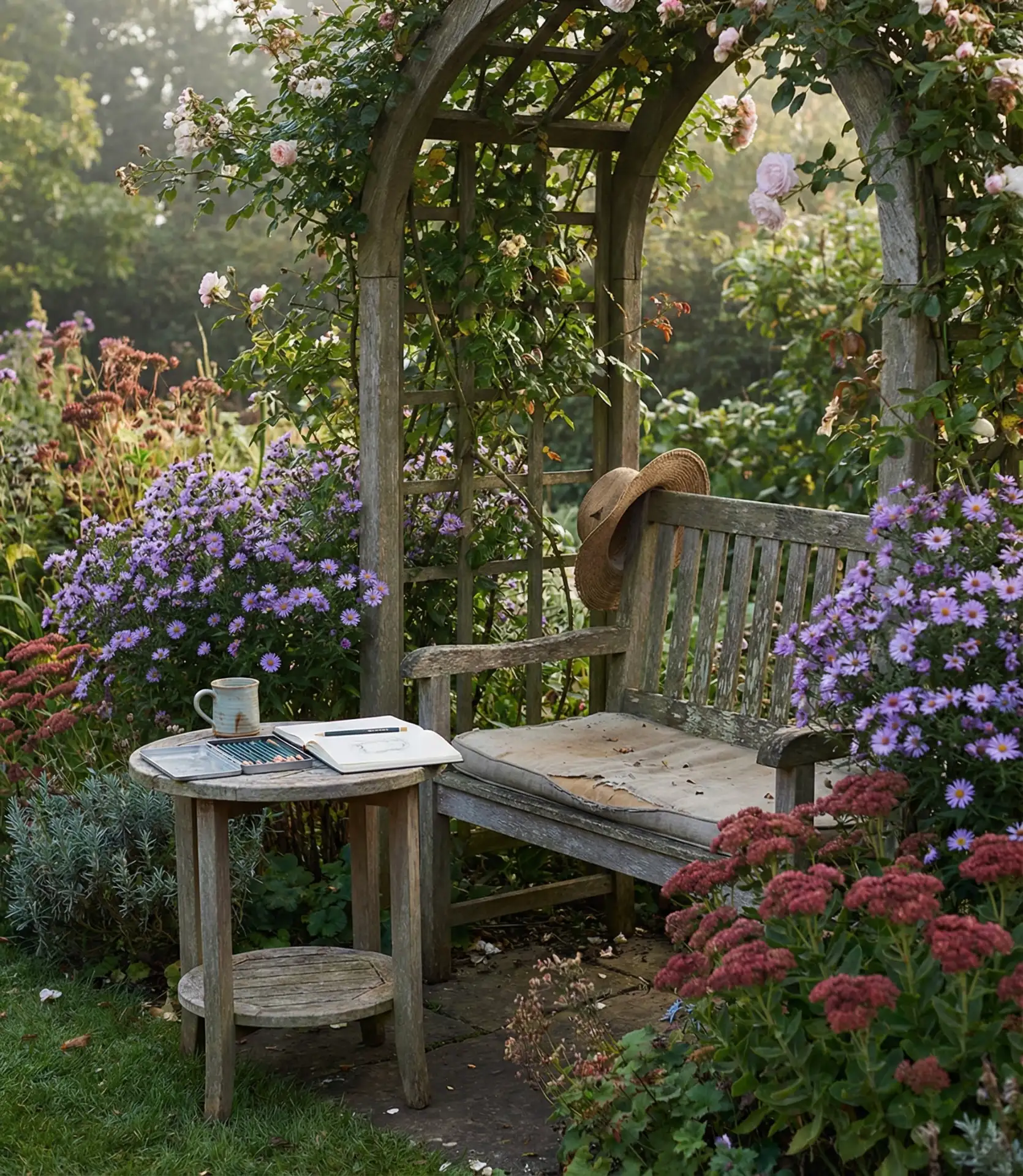 Artistic Butterfly Garden Drawing Space 2