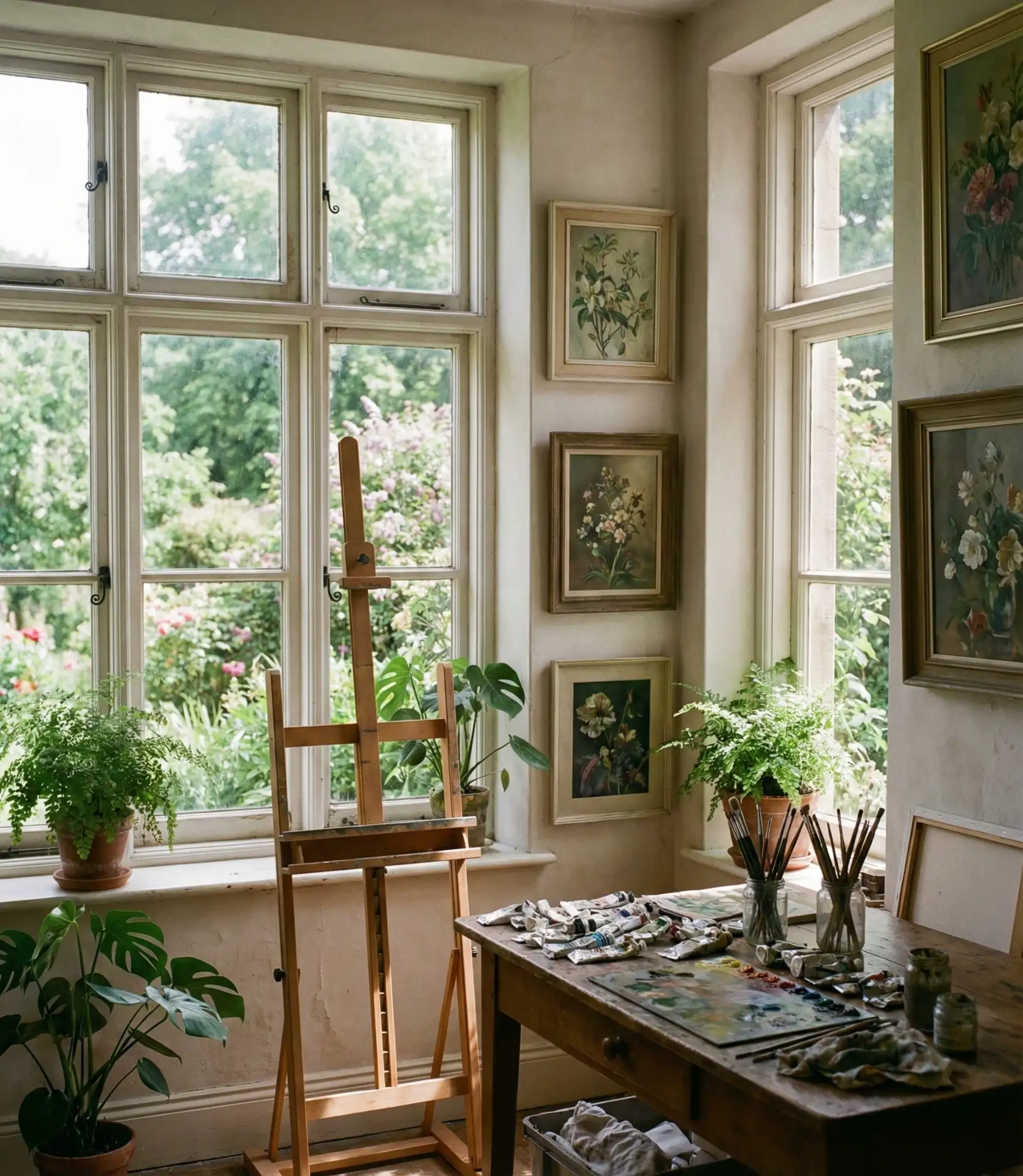 Artistic Painting Studio Garden View 2