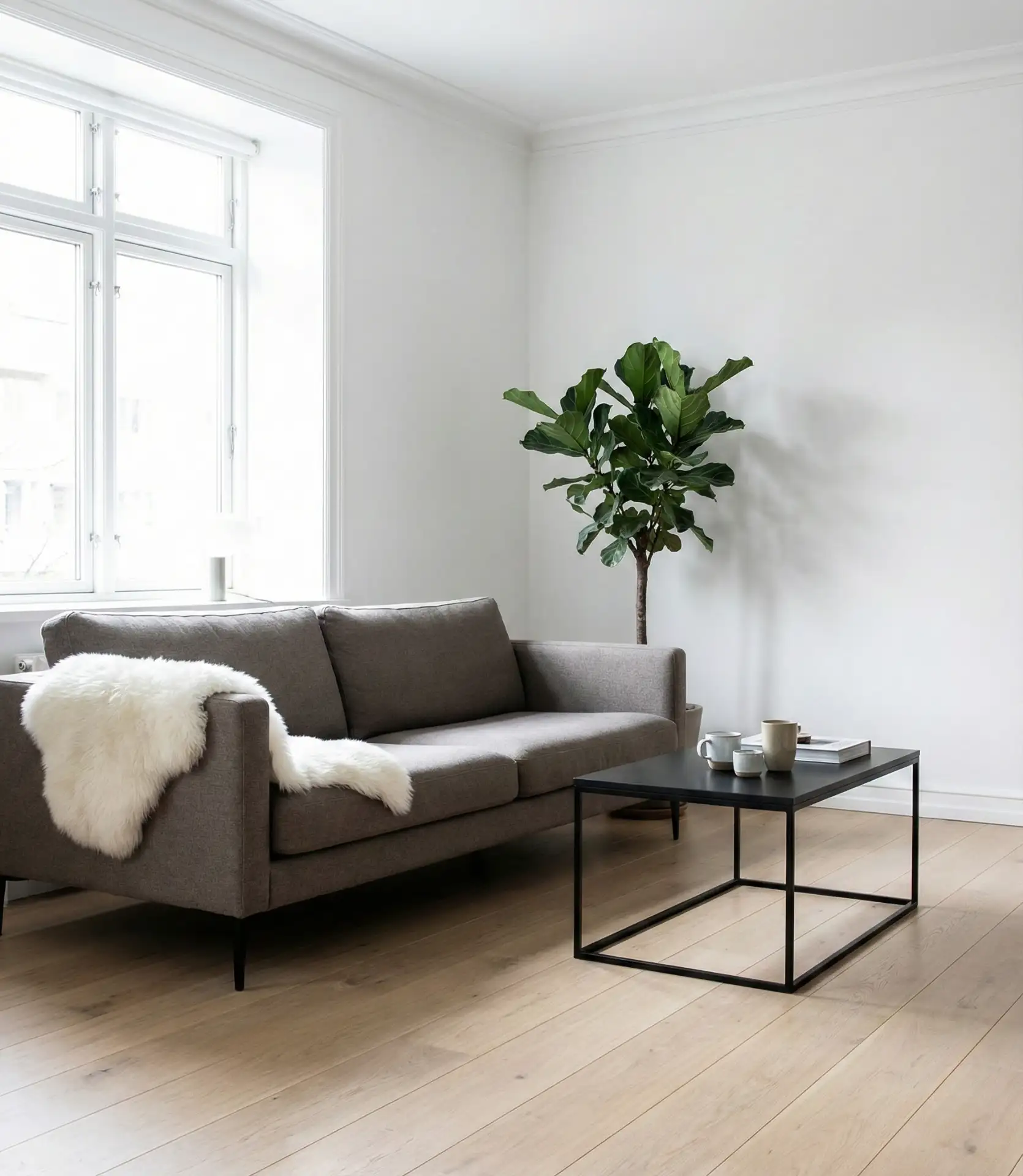 Ash Brown Sofa for Scandinavian Simplicity 2