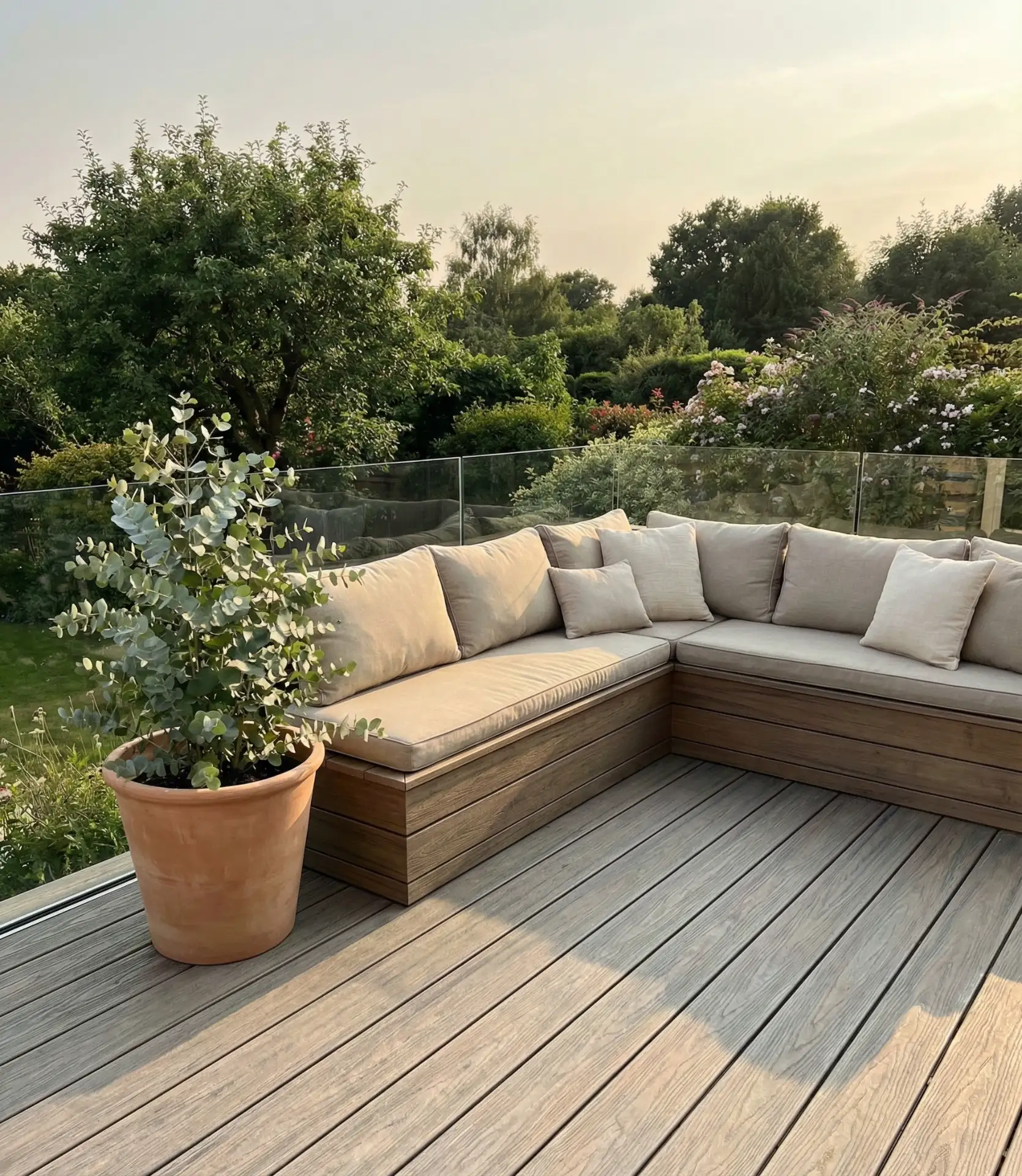 Australian Deck with Built-In Seating 2