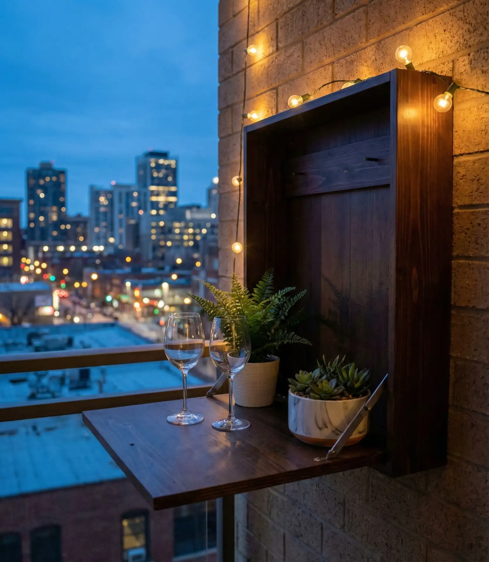 Balcony Bar with Folding Counter 2