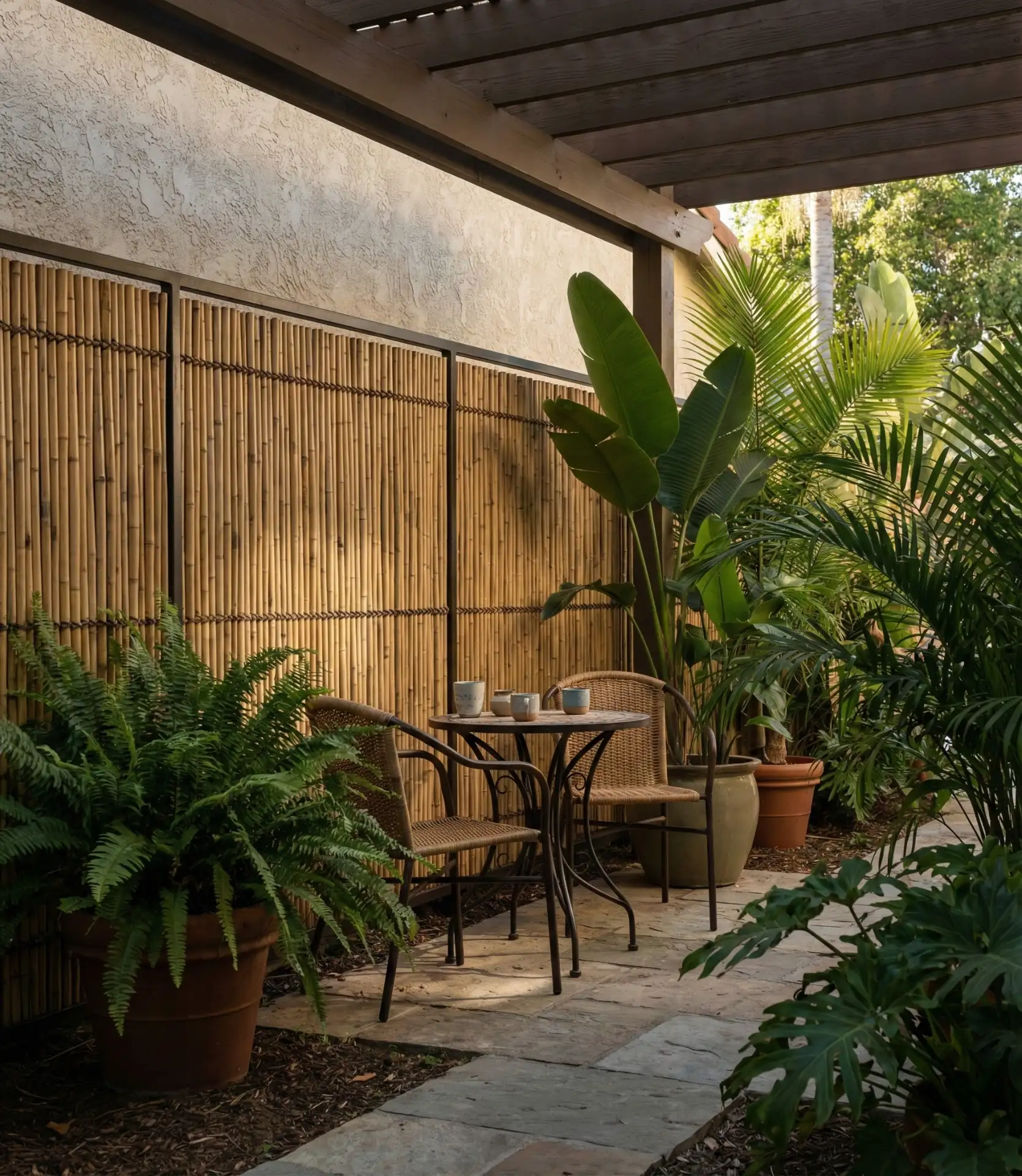 Bamboo Roll Screen for Quick Privacy 1