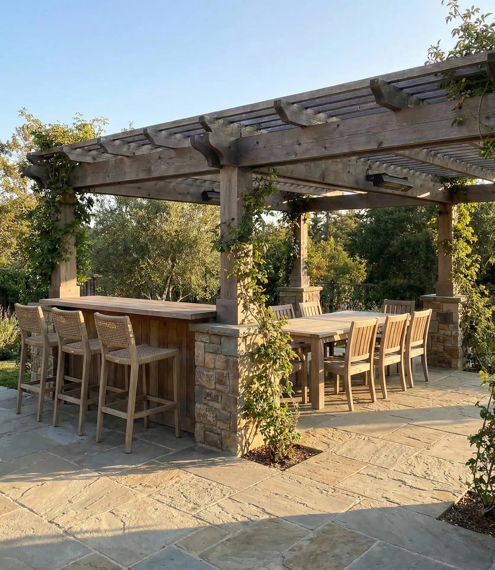 Bar and Dining Table Combination 1