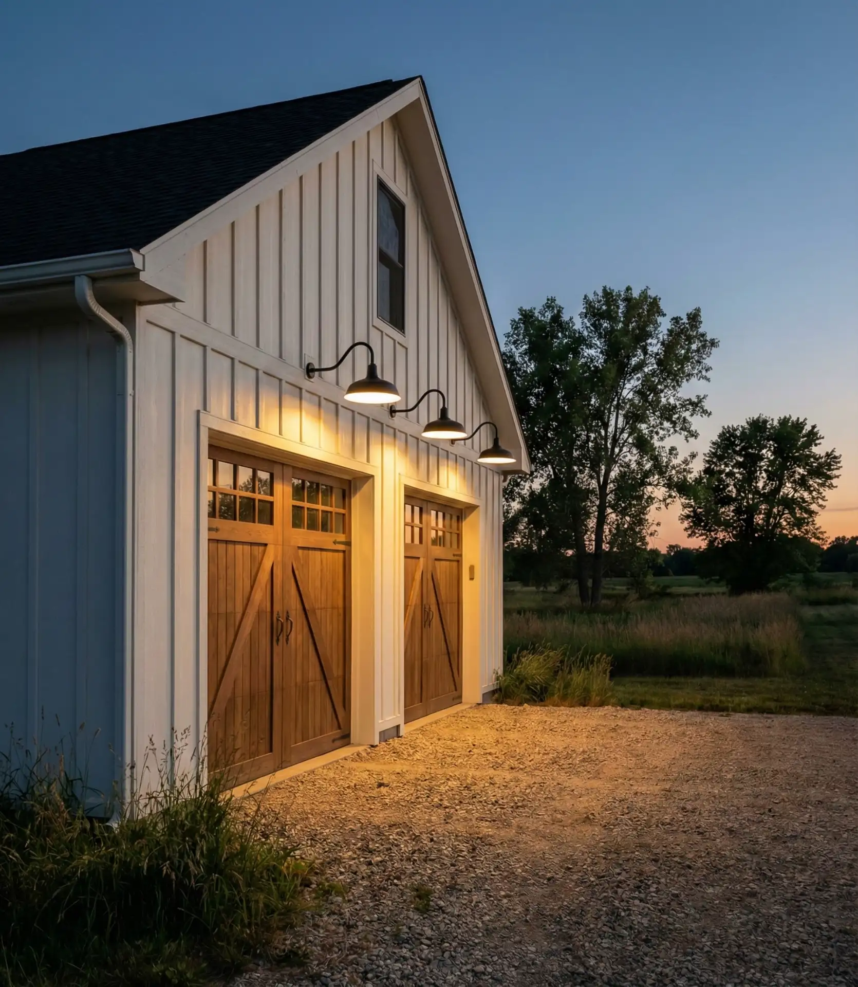 Barn-Style Gooseneck Lights 1